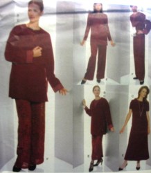 2075 EZ REVERSE WRAP JACKET LENGTHS,TOP, BOTTOMS PATTERN 14-24